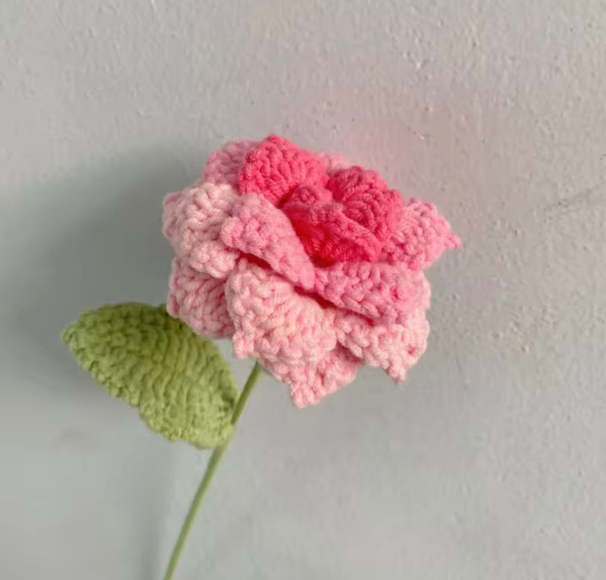 Premium Handmade Crochet Woolen Flower 🌼🌹 (Any Random) - Single Flower