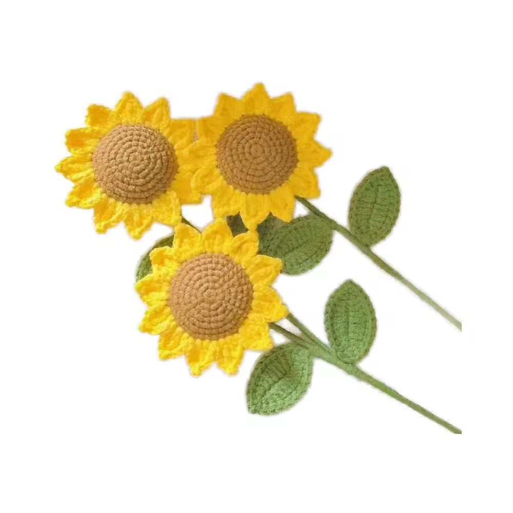 Premium Handmade Crochet Woolen Flower 🌼🌹 (Any Random) - Single Flower