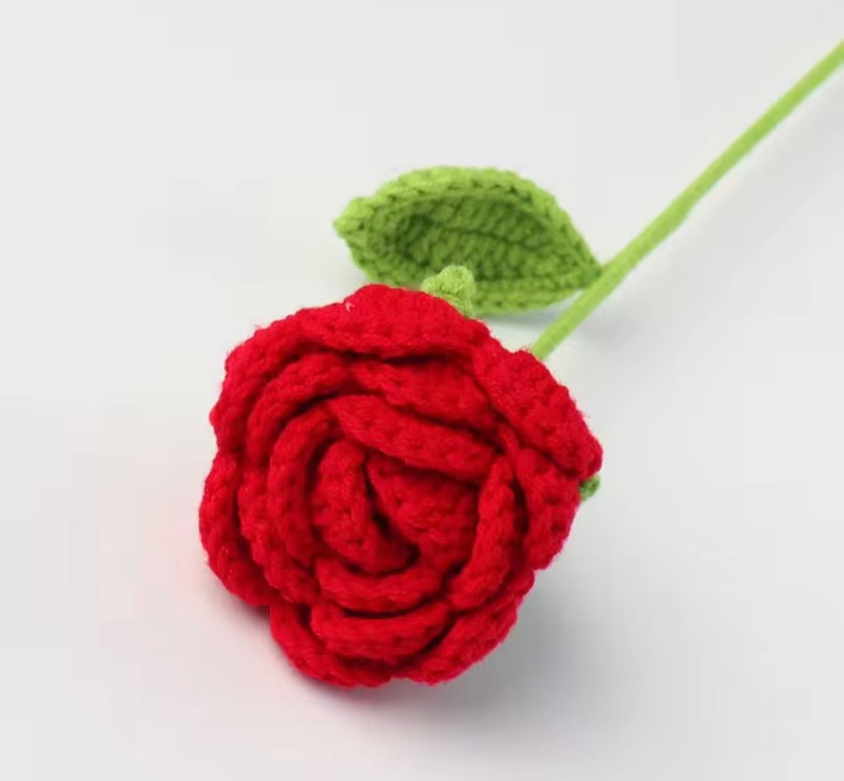 Premium Handmade Crochet Woolen Flower 🌼🌹 (Any Random) - Single Flower