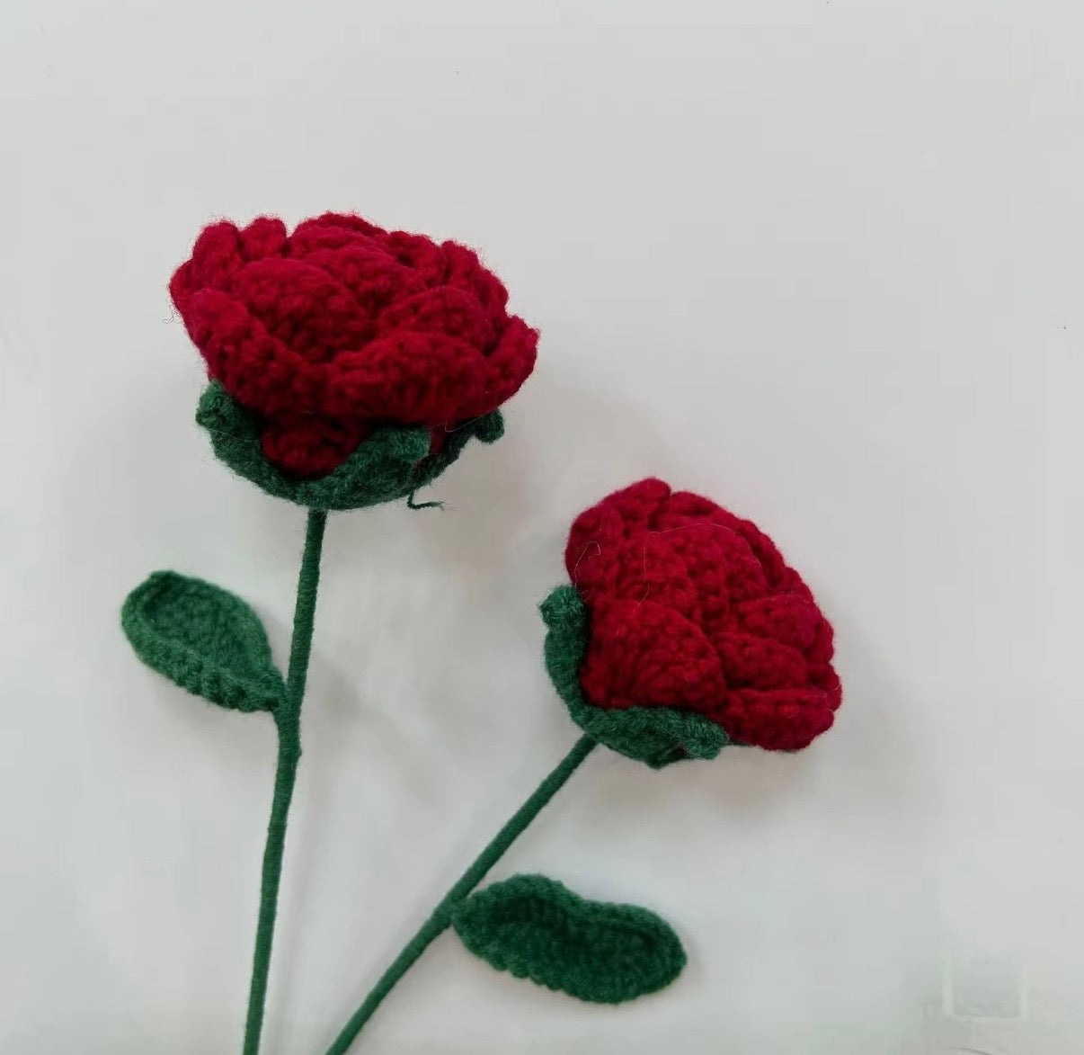 Premium Handmade Crochet Woolen Flower 🌼🌹 (Any Random) - Single Flower