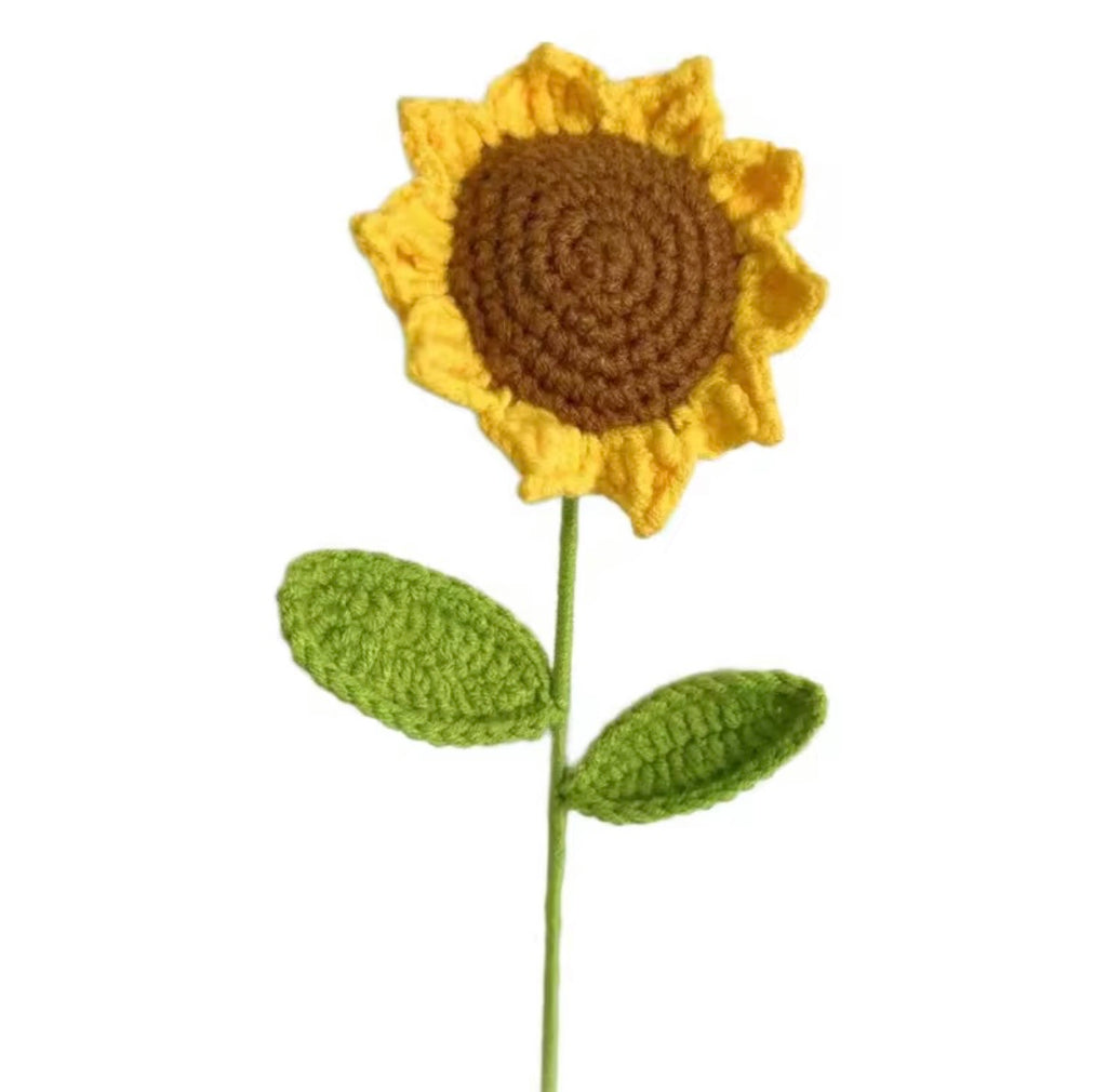 Premium Handmade Crochet Woolen Flower 🌼🌹 (Any Random) - Single Flower