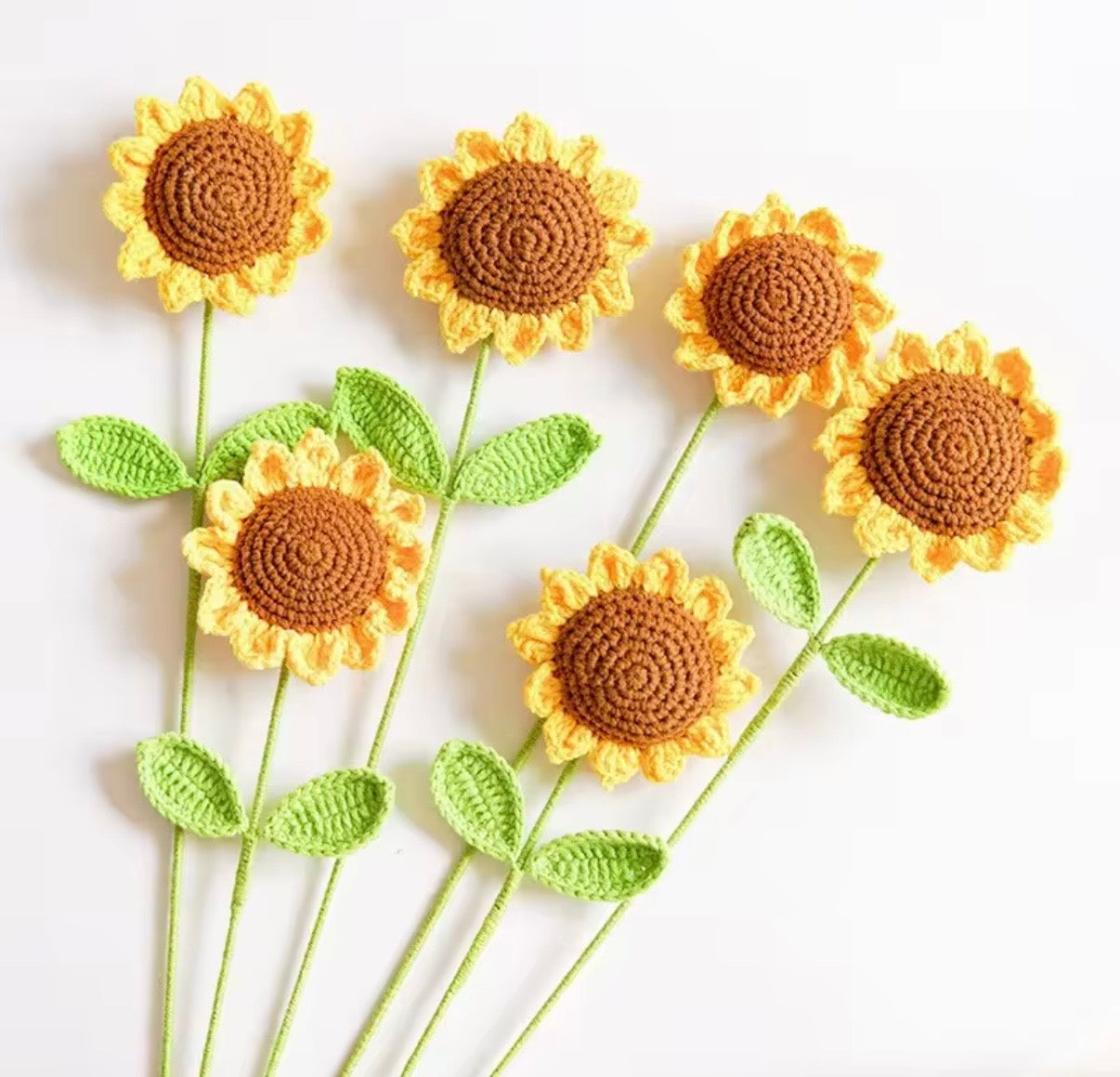 Premium Handmade Crochet Woolen Flower 🌼🌹 (Any Random) - Single Flower